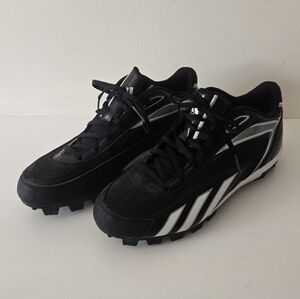 Adidas Baseball Cleats Black White Men’s Size 8.5